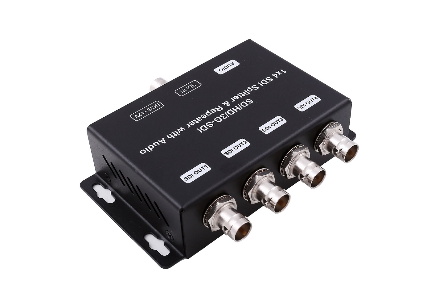 1x4 3G SDI Splitter & Repeater with audio extraction_