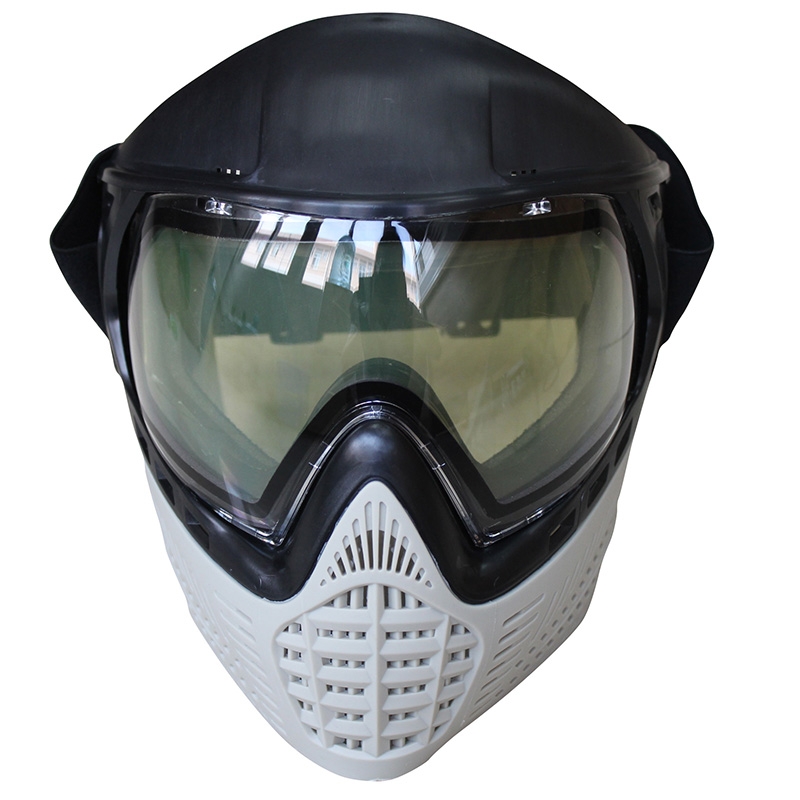 SPUNKY Thermal AntiFog Paintball Mask Goggle BlackGrey with Visor