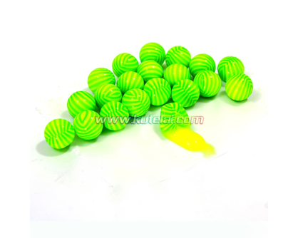 Watermelon Stripe 0.68 inch paintball made with gelatin&PEG
