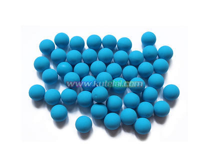Blue 0.68 Inch Reusable Natural Solid Rubber Ball