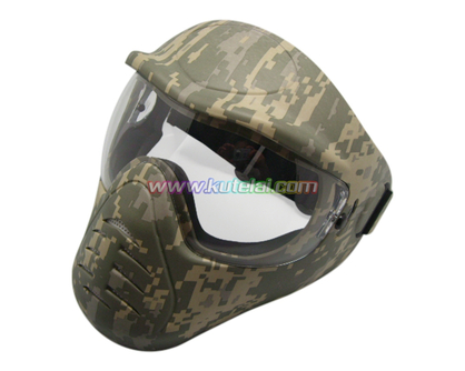 Camo Anti Fog Full Face Tactical Protective Safety Paintball Mask