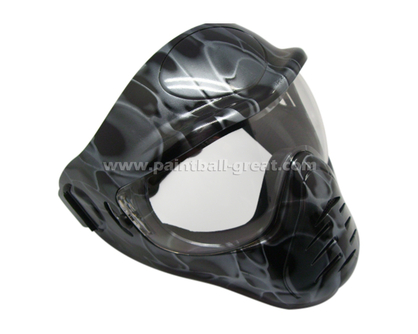 Black snake mask with single anti-fog mask