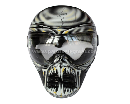 Military Safety Full Face Anti Fog Paintball Mask with Double Lens