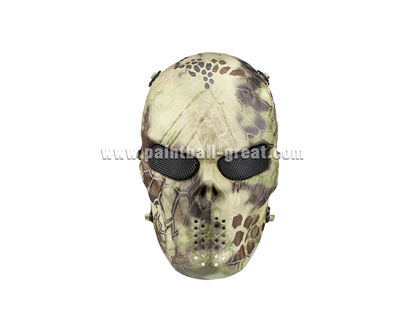 Hot Metal Mesh Skull Skeleton Full Face Protection Airsoft Mask