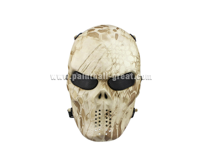 Hot Metal Mesh Skull Skeleton Full Face Protection Airsoft Mask