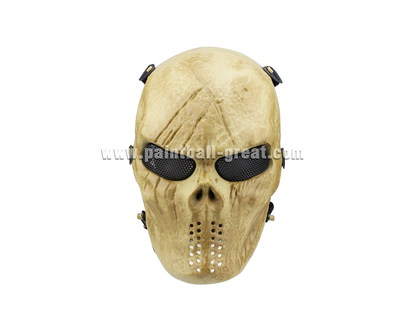 Hot Metal Mesh Skull Skeleton Full Face Protection Airsoft Mask