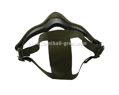 Tactical Military Half Face Metal Mesh Protector Airsoft Mask