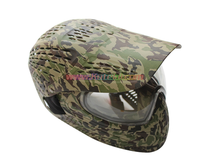 多花色Dye双层防雾镜片彩弹Cs全盔防护面罩