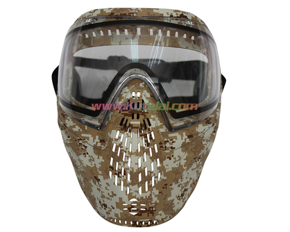 Tan Anti Fog Paintball Mask Archery Tag Mask