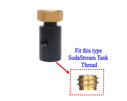 CO2 Pressure On/Off Adapter Threaded 1/8NPT For Fill SodaStream Tank
