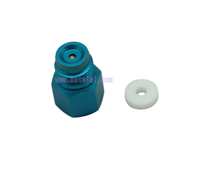 Adapter Converts Standard CGA-320 Male Fitting to Co2 Paintball Tank   