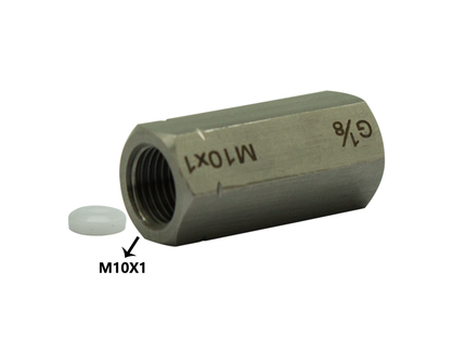 Adapter Reducing Coupler Reducer Union Connector Thread G1/8 to M10