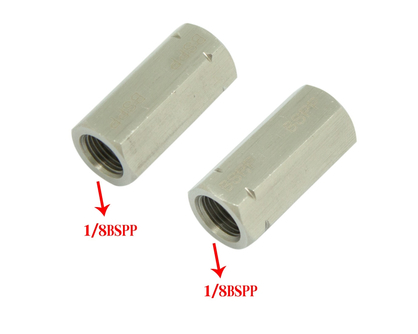 Pipe Adapter Reducing Coupler Reducer Union Connector Both Thread 1/8BSPP