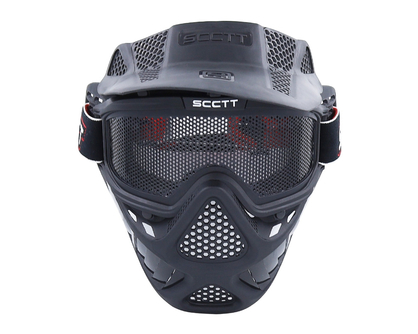  SCCTT黑色面罩带铁网小孔   